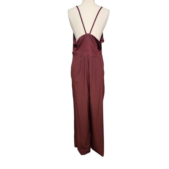 Halara Breezeful Wide Leg Jumpsuit Womens XL Amaranth Purple Resort Beach Dance - Picture 4 of 10